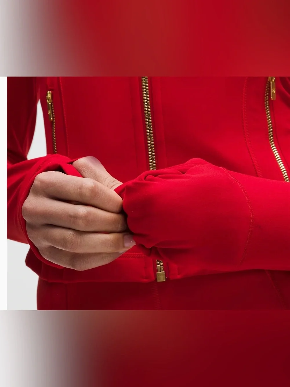 lululemon athletica Define Cropped Jacket in Oxford Red size 2 (no tags)